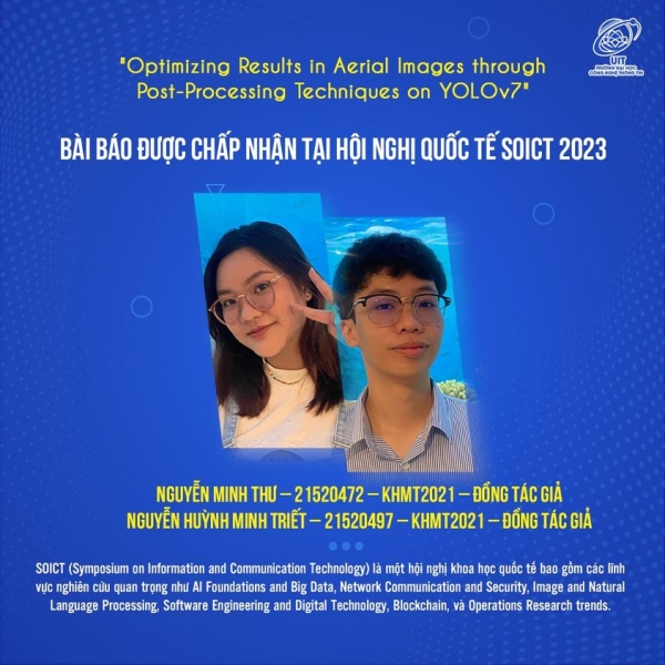 Congratulations to Two Sophomore Students from the Faculty of Computer Science on Their Accepted Scientific Paper at SOICT 2023 Conference