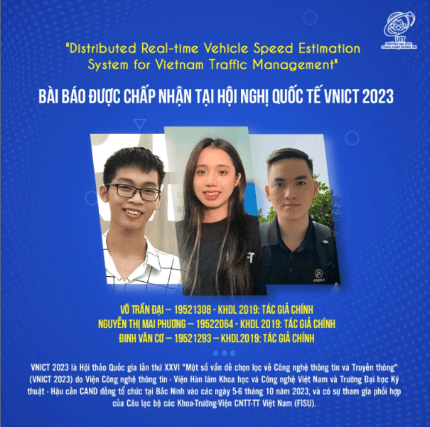 Congratulations to the 3 Data Science students for having their scientific paper published at VNICT 2023 Science Conference