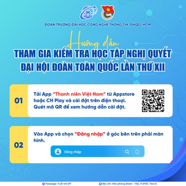 Competition to Install the Youth of Vietnam Application and Participate in the Online Contest Exploring the Resolution of the 12th National Youth Congress, Term 2022 - 2027