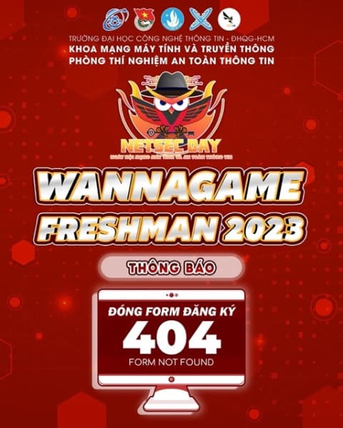 WannaGame Freshman 2023" officially closes the registration form