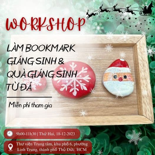 Christmas Bookmark Making Workshop and Christmas Gifts from Stone