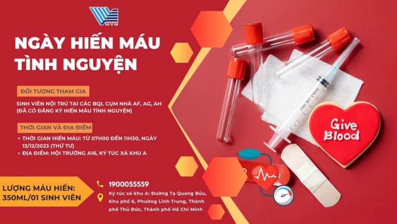 Dormitory of VNU-HCM - Voluntary Blood Donation Day