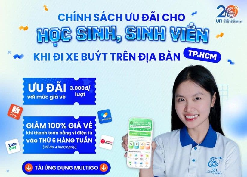 Tin sốt dẻo cho UITers: Đi học bằng xe buýt – tiết kiệm hơn, tiện lợi hơn!