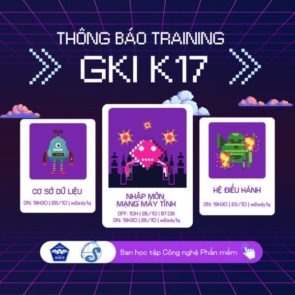 [Software Engineering Faculty Education Group] Mid-Term Training Schedule - K17