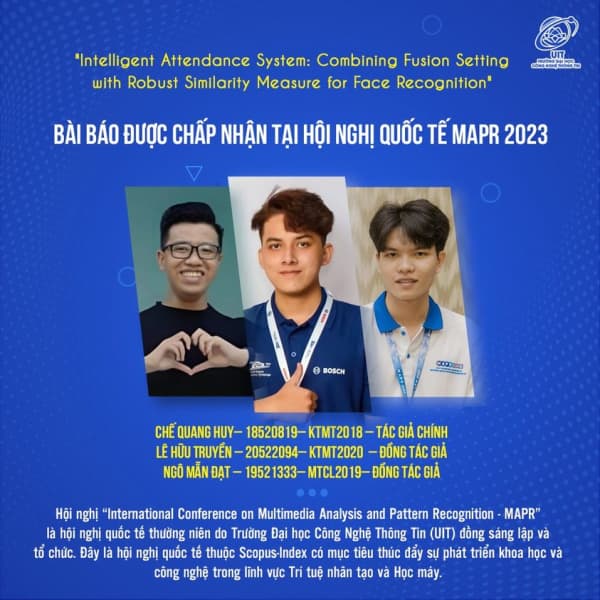 The UIT student team had their scientific paper published at the MAPR 2023 Scientific Conference.