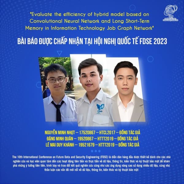 UIT Student Group's Scientific Paper Accepted at FDSE 2023 Scientific Conference