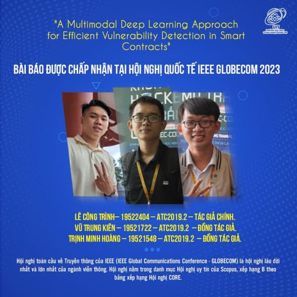 Congratulations to the students for having their scientific paper published at the reputable Scopus-ranked conference, IEEE Global Communications Conference (GLOBECOM). Here's the information about the paper: