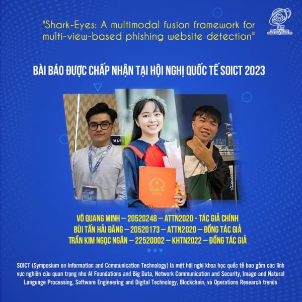 Congratulations to the students who had their scientific paper published at the SOICT 2023 International Conference. Here's the information about the paper: