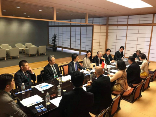 The delegation are working with the Japanese House of Representatives, Huredee Company and JISA Association
