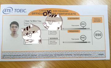 UIT Students from the Class of 2019 Achieves 890 Points in TOEIC After Just One TOEIC Training Course at UIT's Language Center
