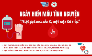 Vietnam National University Dormitory: Volunteer Blood Donation Day