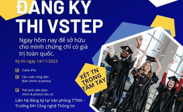 Register for the VSTEP exam on November 14, 2023