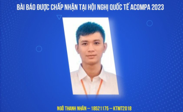Ngo Thanh Nhan's paper titled "Glaucoma Diagnostic System" has been published at the ACOMPA 2023 international conference.