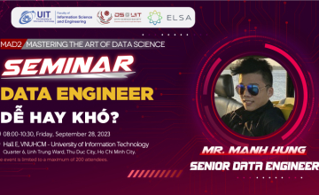 MAD Seminar Series: Mastering the Art of Data Science - MAD 2: "Data Engineer: Easy or Challenging"