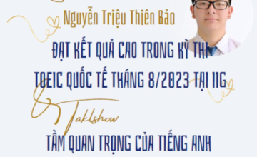 Announcement of the TOEIC Ambassador Awards Ceremony - Nguyen Trieu Thien Bao