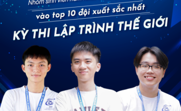 The first-year students from the Talent Program made it to the top 10 best teams in the world programming competition.