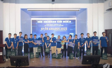 The finals of the English language competition for students, "Star Awards 2023," in the Ho Chi Minh City cluster