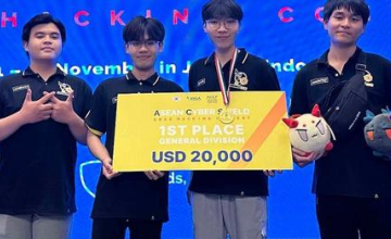 A group of students from the University of Information Technology has clinched the first prize in the ASEAN Cyber Shield hacking competition, earning a reward of $20,000 (almost 500 million VND).