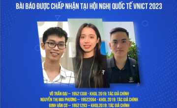 Congratulations to the 3 Data Science students for having their scientific paper published at VNICT 2023 Science Conference