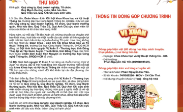 Volunteer Spring 2024 - Open Letter for Vi Xuan 5 Sponsorship Campaign 