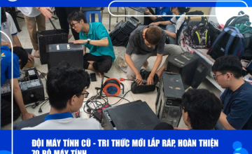 UIT Computer Team - New Knowledge successfully assembles and enhances 70 computer sets