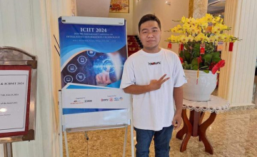 Two students from the Department of Computer Networks and Communication presented research results at the "2024 9th International Conference on Intelligent Information Technology" 