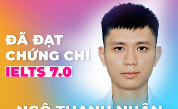 [UIT - You are the best] Honoring student Ngô Thanh Nhân for outstanding achievement in obtaining IELTS certificate with a score of 7.0