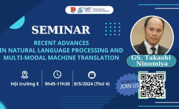 Open Registration for Seminar "Recent Advances in Natural Language Processing and Multi-Modal Machine Translation"