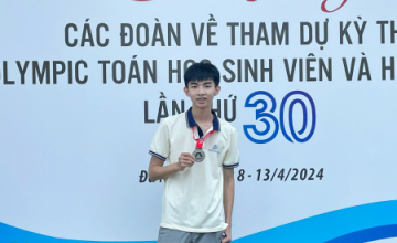 Meeting Le Van Huy - From Encouragement Award to Silver Medal in the National Student Mathematics Olympiad