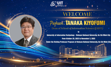 WELCOME PROFESSOR KIYOFUMI TANAKA Dean of the School of Information Science – Japan Advanced Institute of Science and Technology (JAIST)
