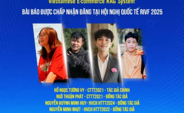 Chúc mừng nhóm sinh viên - học viên UIT có bài báo được công bố tại Hội nghị Quốc tế RIVF 2025